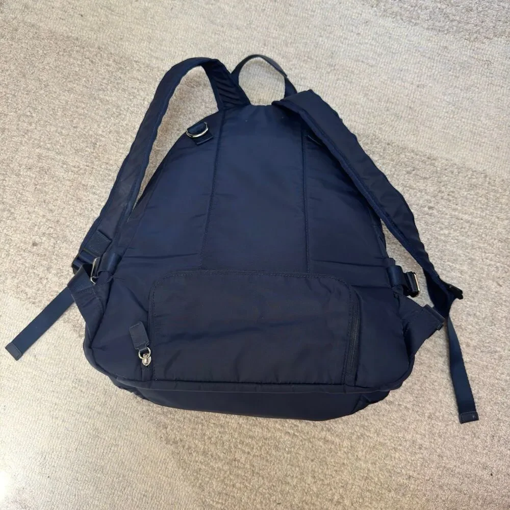 Storksak Hero Backpack Navy Diaper Bag Changing Pad Insulated Baby Travel Bag